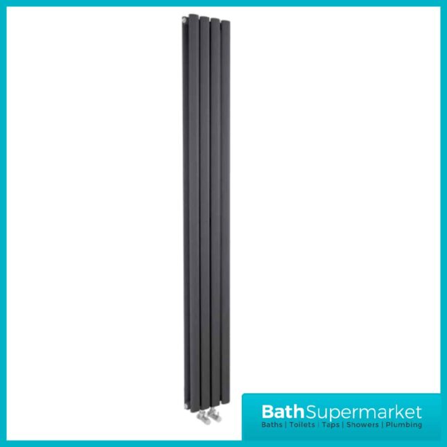 Hudson Reed Revive Double Designer Radiator 237mm x 1800mm - Anthracite