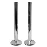 Talon Snappit Radiator Pipe Covers & Collars 200mm Chrome Pair - Image 3