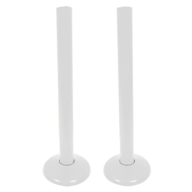 Talon Snappit Radiator Pipe Covers & Collars 200mm White Pair - Image 3
