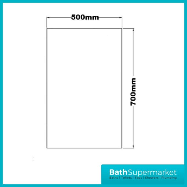 Kartell K-Vit Frame LED Illuminated Bathroom Mirror Cabinet 500 Width x 700mm Height