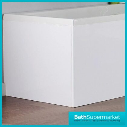 White MDF 700mm End Bath Panel - NMP131