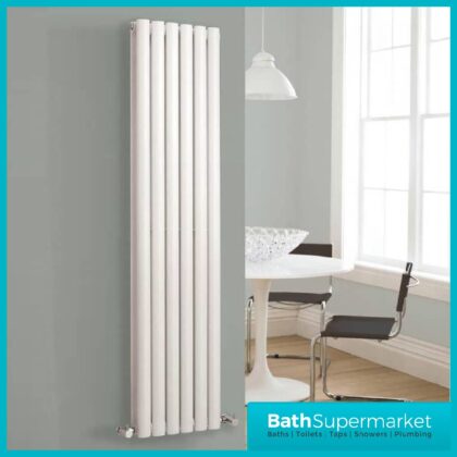 Revive Double Panel Designer Vertical Radiator 354mm x 1500mm - Gloss White