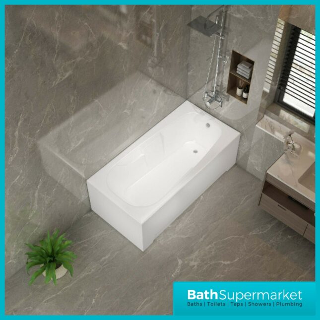 Rodas 1650mm x 700mm Round Single Ended Bath - NTH