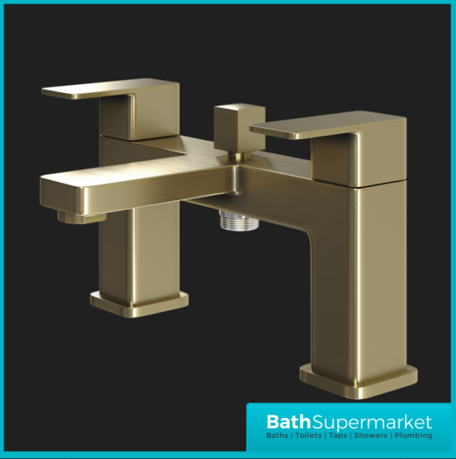 Elsi Lanza Brushed Brass Bath Shower Mixer Tap Code 9138BRS