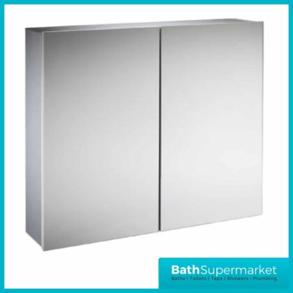 Tavistock Elements Aluminium Double Door Balance Mirror Cabinet