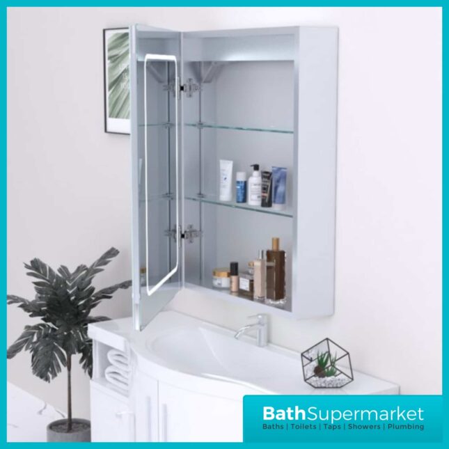 Kartell K-Vit Fine LED Mirror Cabinet 500mm Width x 700mm Height