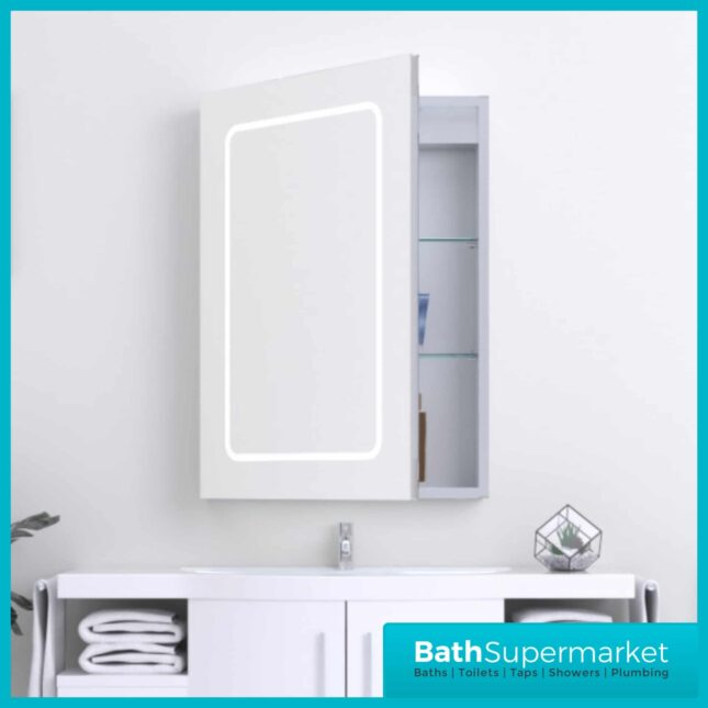 Kartell K-Vit Fine LED Mirror Cabinet 500mm Width x 700mm Height