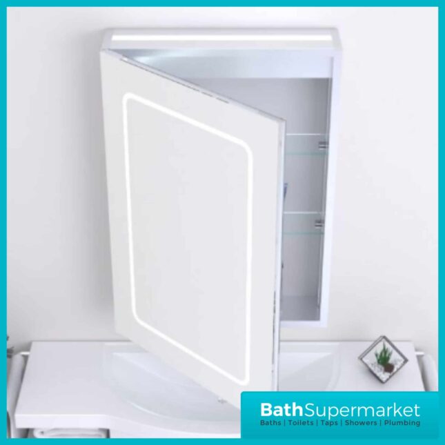 Kartell K-Vit Fine LED Mirror Cabinet 500mm Width x 700mm Height