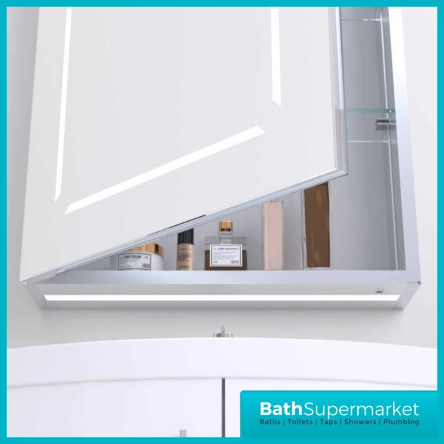 Kartell K-Vit Link LED Bathroom Mirror Cabinet 500mm Width x 700mm Height