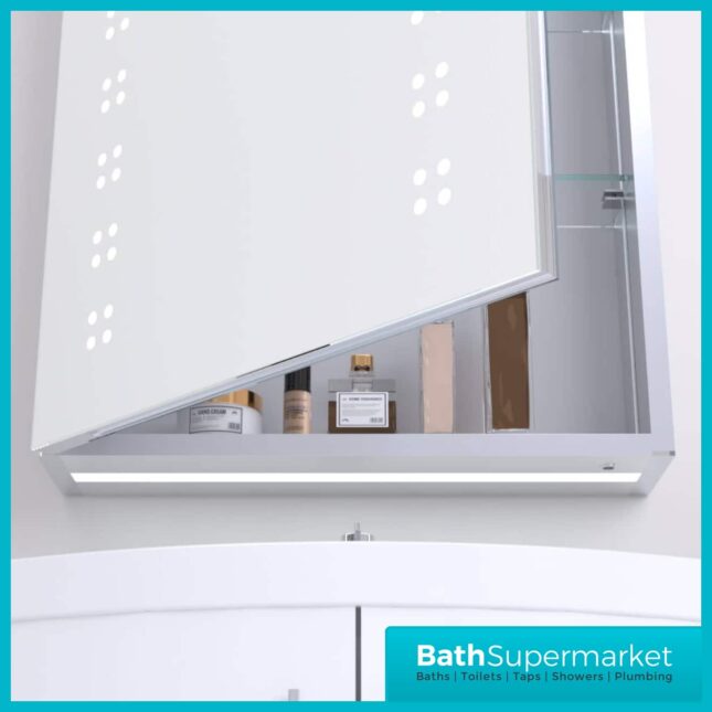 Kartell K-Vit Kandy Bathroom LED Mirror Cabinet 500mm Width x 700mm Height