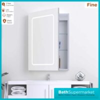 Kartell K-Vit Fine LED Bathroom Mirror Cabinet 500mm Width x 700mm Height