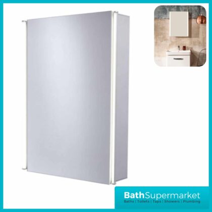 Tavistock Elements Stride Single Door Illuminated Mirror Cabinet 490mm x 650mm