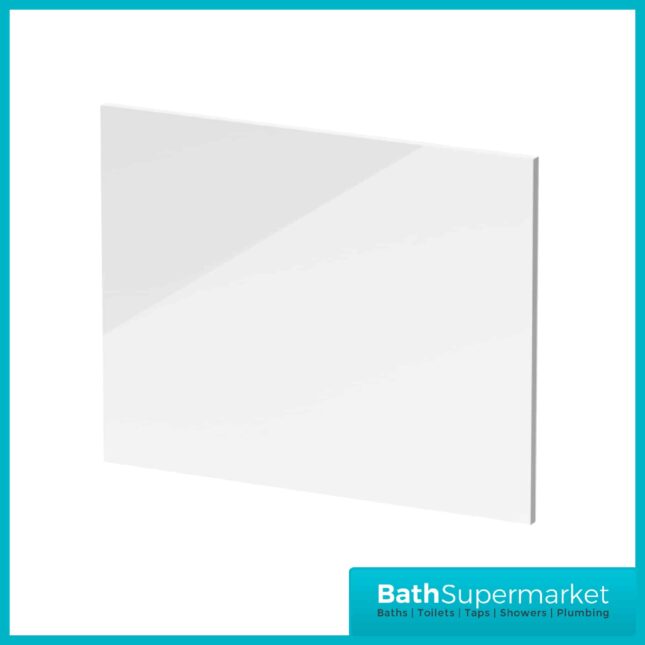 White Gloss MDF 700mm End Bath Panel - NMP131