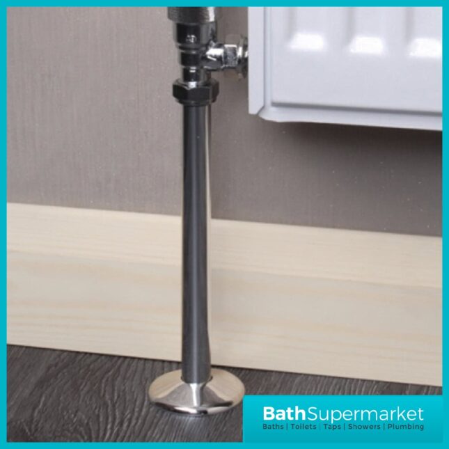 Talon Snappit Radiator Pipe Covers & Collars 200mm Chrome Pair - Image 2