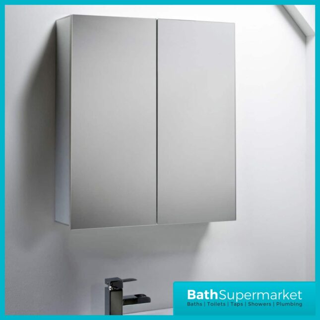 Tavistock Elements Aluminium Double Door Balance Mirror Cabinet