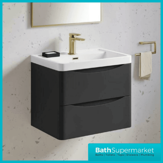 Cassellie Bali Anthracite 600MM Wall Mounted Unit