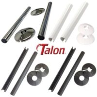 Talon Snappit Radiator Pipe Covers & Collars 200mm Chrome Pair - Image 7