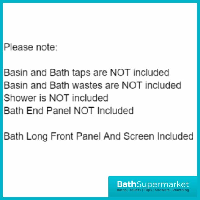 1800MM L Shaped Bath Tub Front Panel Black Grid Bathscreen Left-Right Hand - Image 9