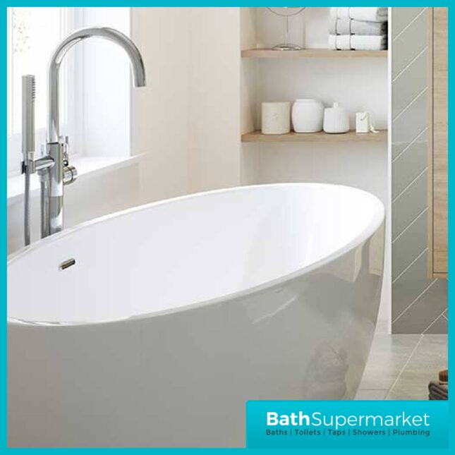 Edmonton Modern Freestanding 1800x800x580mm Bath