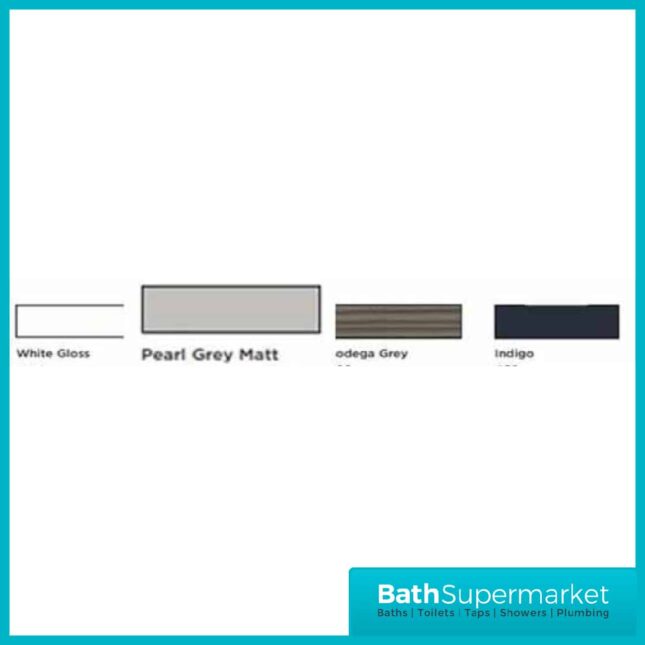 Fusion Gloss White P-Shaped Slimline Combi Unit & Basin 1010mm-LH & RH - Image 5