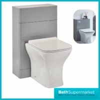 Mossini Back To Wall WC Unit 500mm x 220mm Deep Grey