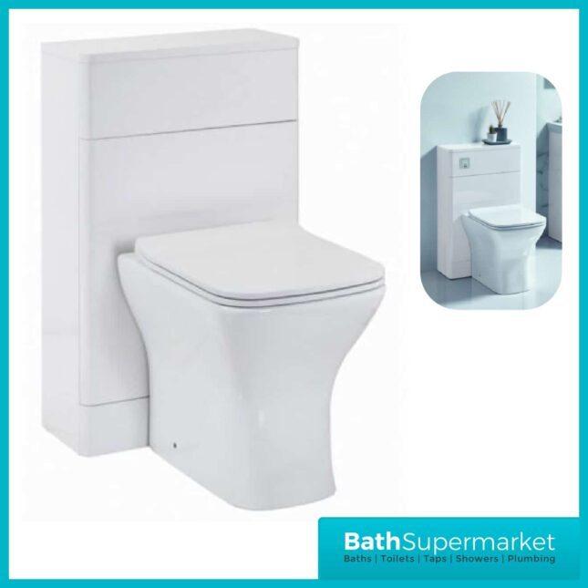 Mossini Gloss White Back To Wall WC Unit 500mm