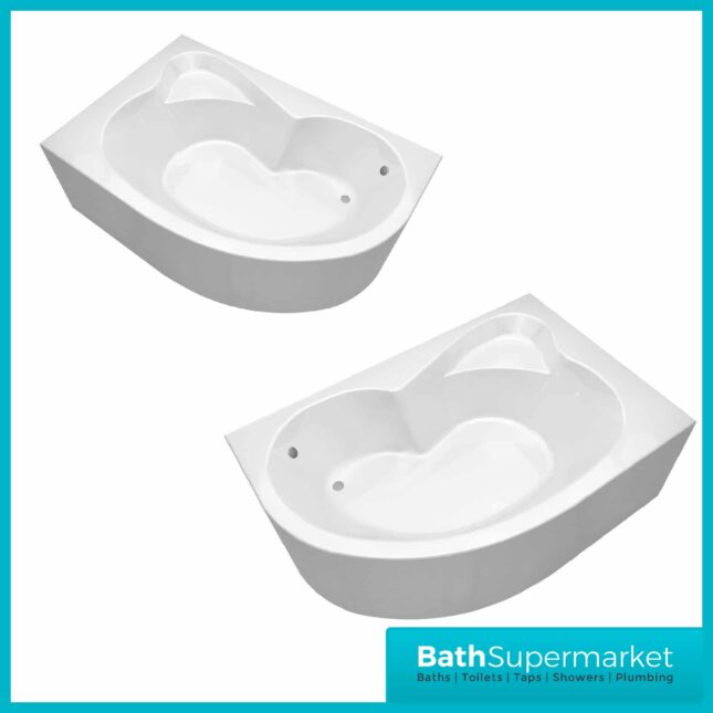 Gloss White Sabin Cornerbath And Panel 1500 X 1000 Right Hand & Left Hand - Image 6