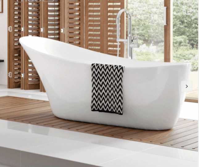 AquaVolere Legacy Modern Freestanding 1500 x 720 x 720mm Bath - Image 4