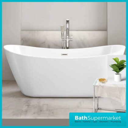 Belmont Modern White Freestanding 1700x780x670mm Bath
