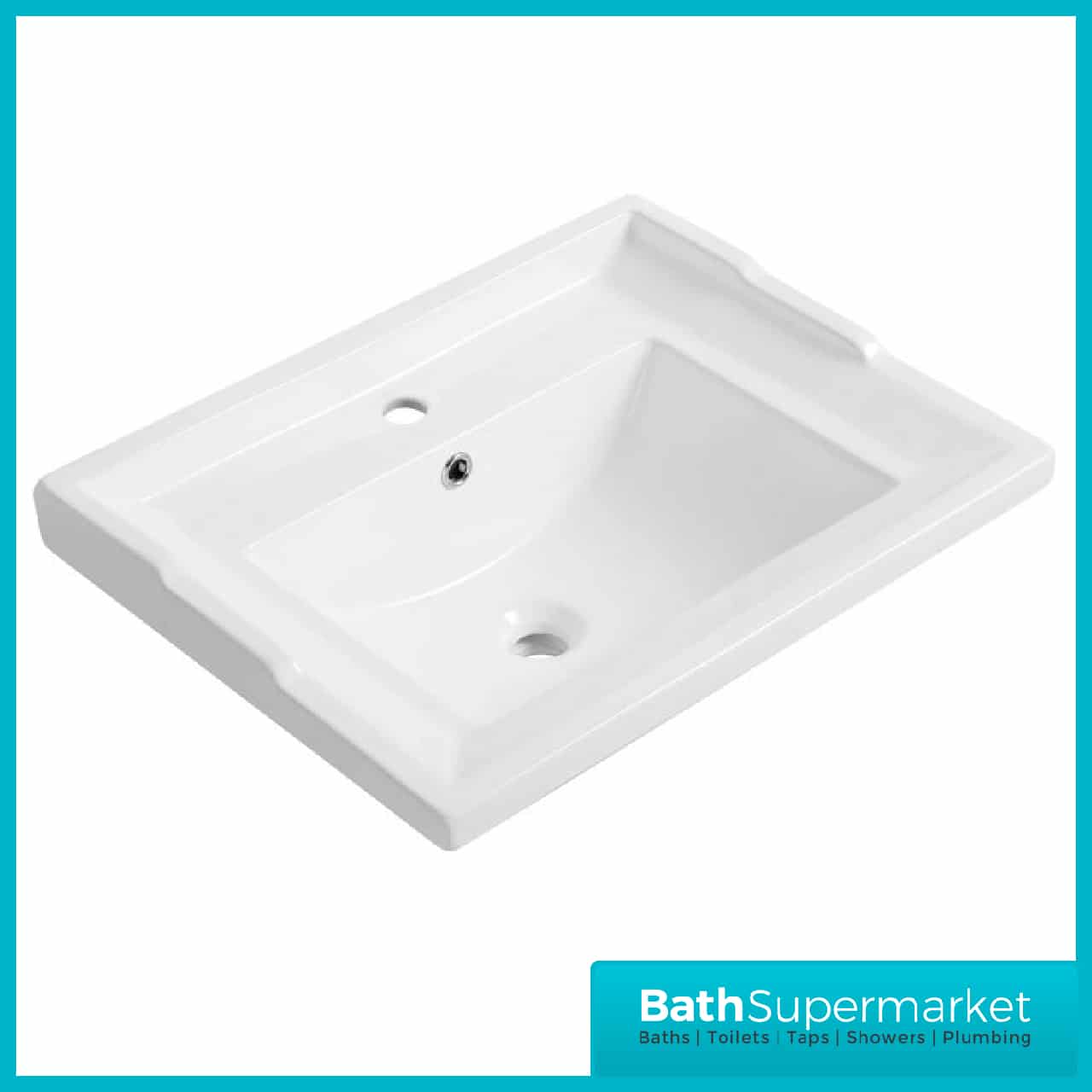 Washington Greyish Black Traditional Floor Standing Vanity Unit & Basin 800mm - Image 3