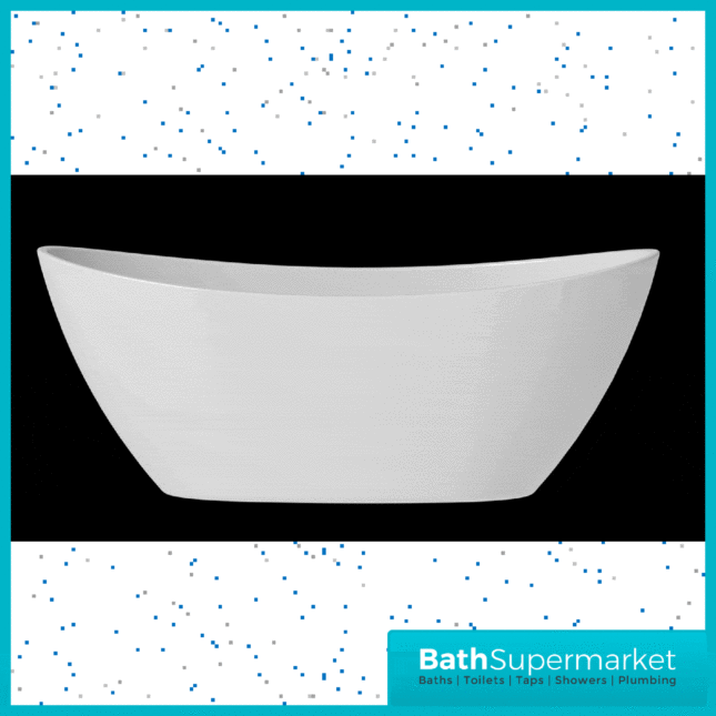 AquaVolere Throwley Modern White Freestanding 1700x780x670mm Bath - Image 3