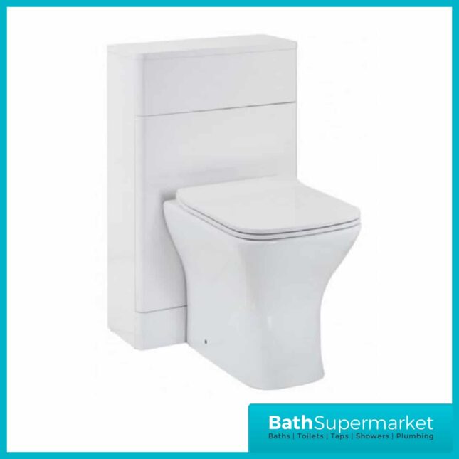 Mossini Back To Wall WC Unit 500mm x 220mm Gloss White