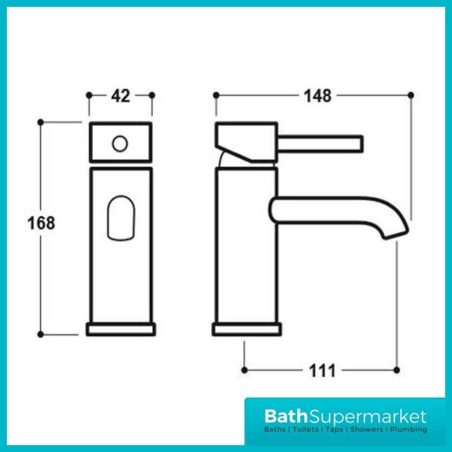 Synergy Studio G Brushed Brass Cold Start Mono Mixer Bathroom tap