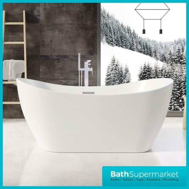 Aruba Bath 1700 x 800 White Double Ended Freestanding Bath