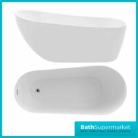 Ashbourne Modern Freestanding 1500x750x720mm Slipper Bath