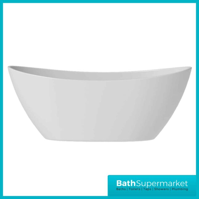 AquaVolere Throwley Modern White Freestanding 1700x780x670mm Bath - Image 4