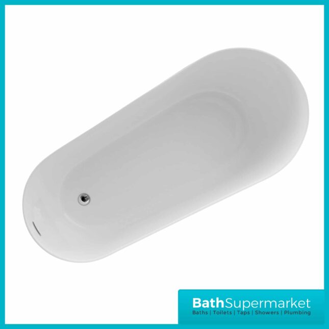 Ashbourne Modern Freestanding 1500x750x720mm Slipper Bath