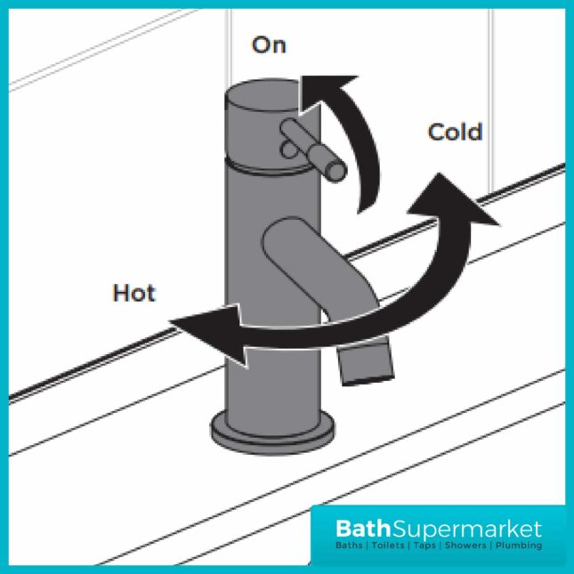 Bristan Mila Black Pair Lever Basin Taps