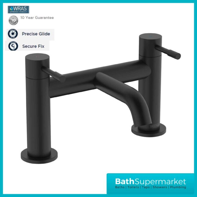 Bristan Mila Black Bath Filler Tap