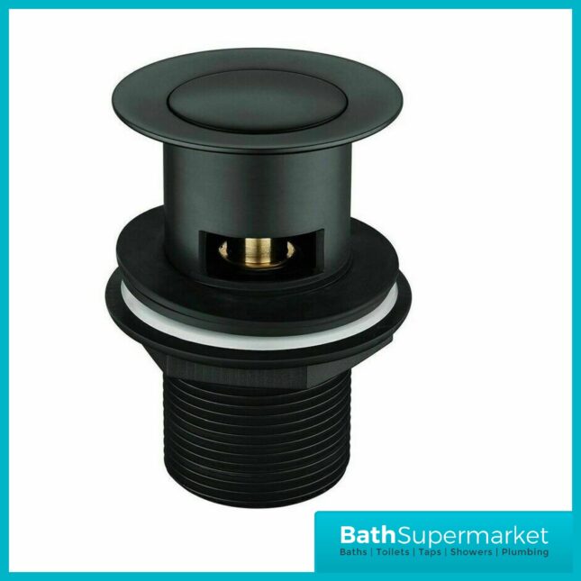 Knurled Round Black Basin Clicker Waste - Image 2