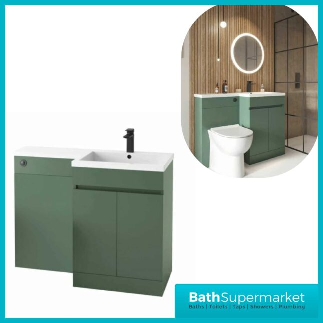 Empire Green Combination L Shape Furniture Pack 1100mm x 860mm LH & RH - Image 8