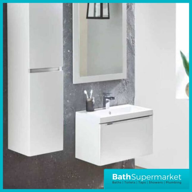 Celeste Mono Basin Wall Mounted Vanity Unit & Basin 600mm