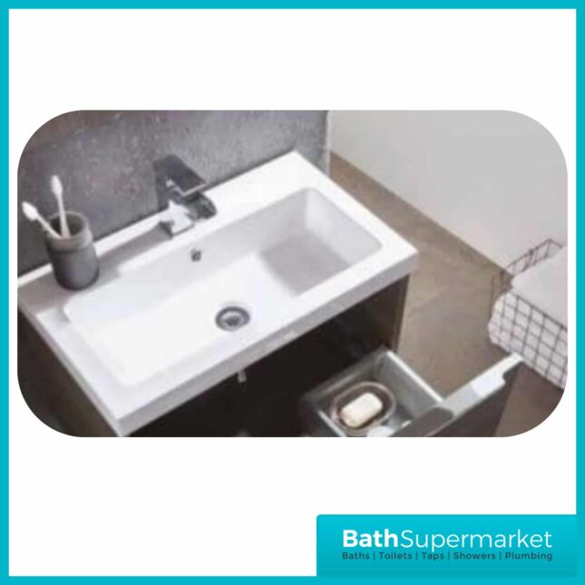 Celeste Mono Matt Grey Wall Mounted Vanity Unit & Basin 600mm