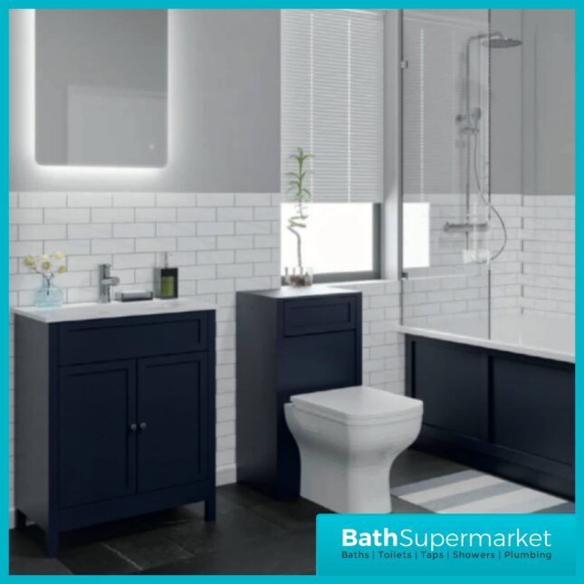 Turin Shadow Grey Back To Wall Floorstanding WC Unit 500mm