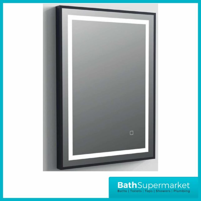 Darcy Touch Sensor LED Matte Grey Frame Mirror With Demister