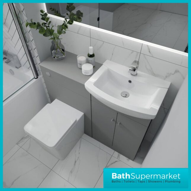 Elation Ikoma Dove Grey Vanity Unit & Basin 550mm
