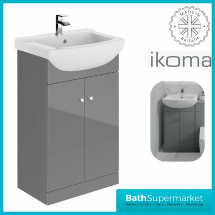 Elation Ikoma Dove Grey Vanity Unit & Basin 550mm