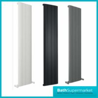 Taupo Anthracite Grey Modern Aluminium Radiator 1800mm x 375mm