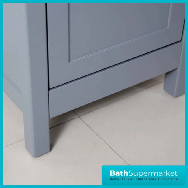 Turin Tailored Grey Floorstanding Cloakroom Vanity Unit & Basin 460mm