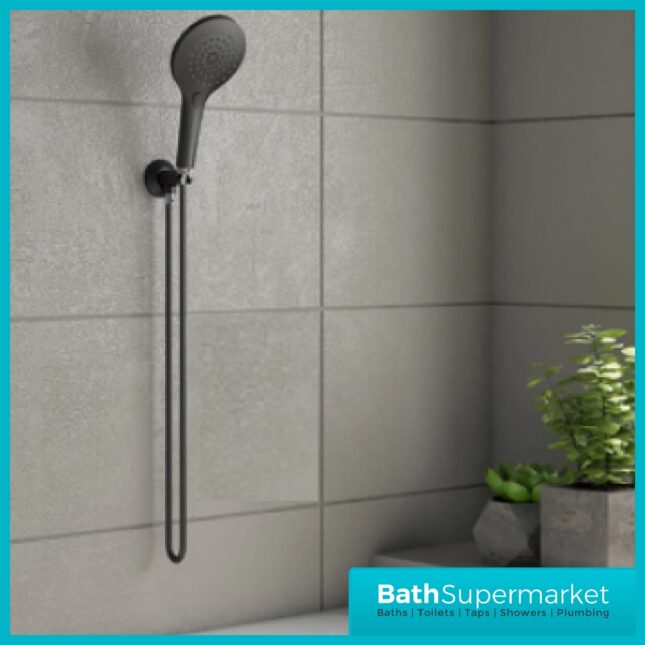 Orca Round Wall Outlet Elbow With Bracket, Hose & Shower Handset